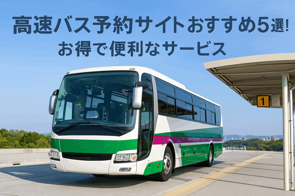 高速バス予約サイトおすすめ5選！お得で便利なサービス