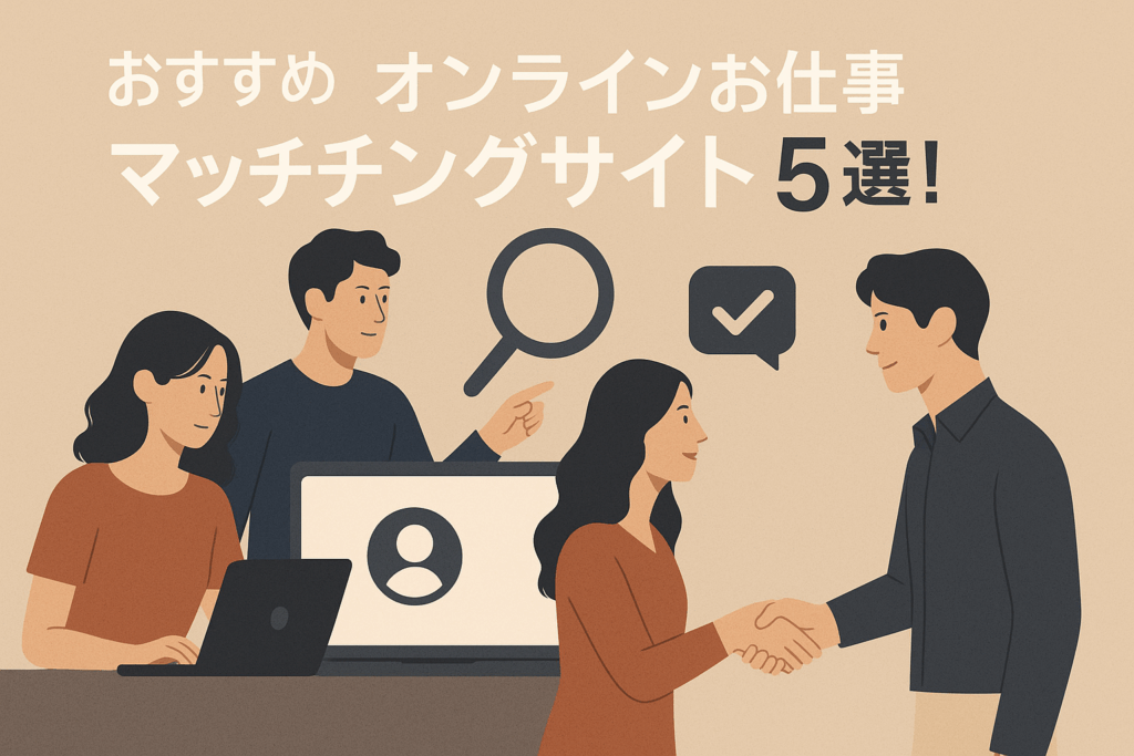おすすめオンラインお仕事マッチングサイト5選！フリーランス・副業で稼げるサービスを徹底比較