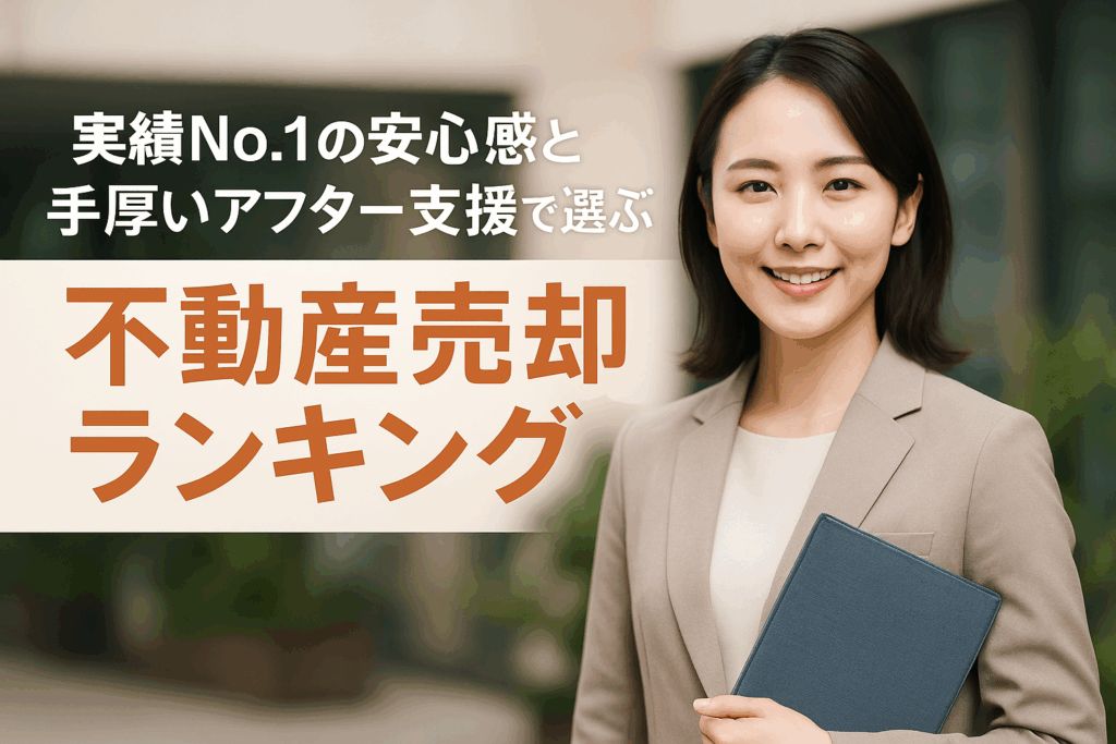実績No.1の安心感と手厚いアフター支援で選ぶ不動産売却ランキング
