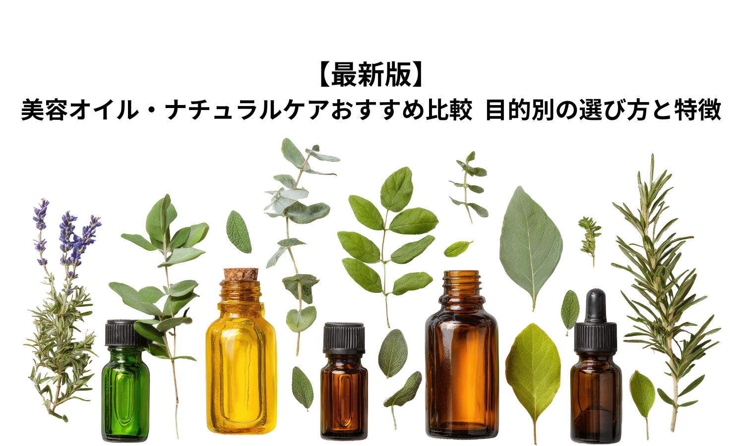 【最新版】美容オイル・ナチュラルケアおすすめ比較｜目的別の選び方と特徴